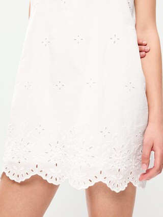 Cut-Out Apron-Neck Mini Shift Dress | Old Navy (US)