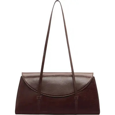 Reformation Elena Leather Shoulder Bag in Black Leather at Nordstrom | Nordstrom