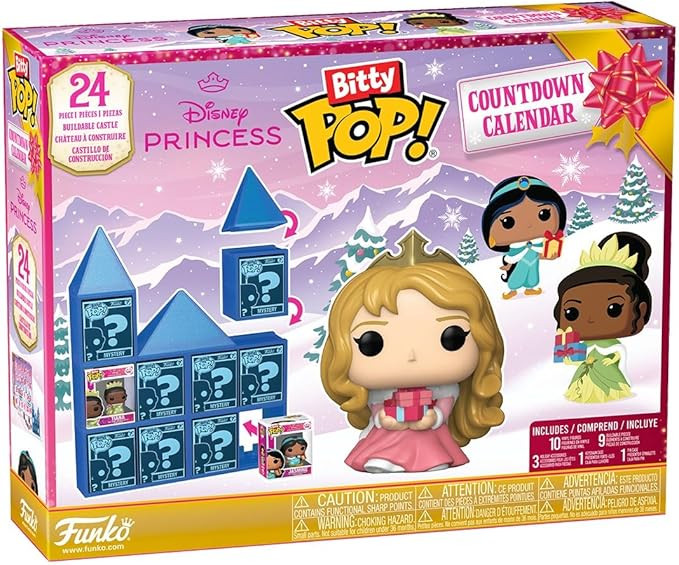 Funko Pop! Bitty Countdown Calendar: Disney Princess - 24 Days of Surprises - Collectible Vinyl M... | Amazon (US)