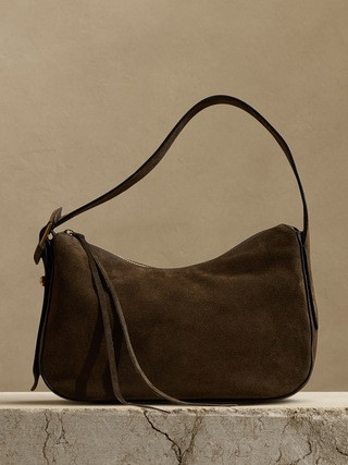 Ravello Suede Shoulder Bag | Banana Republic (US)