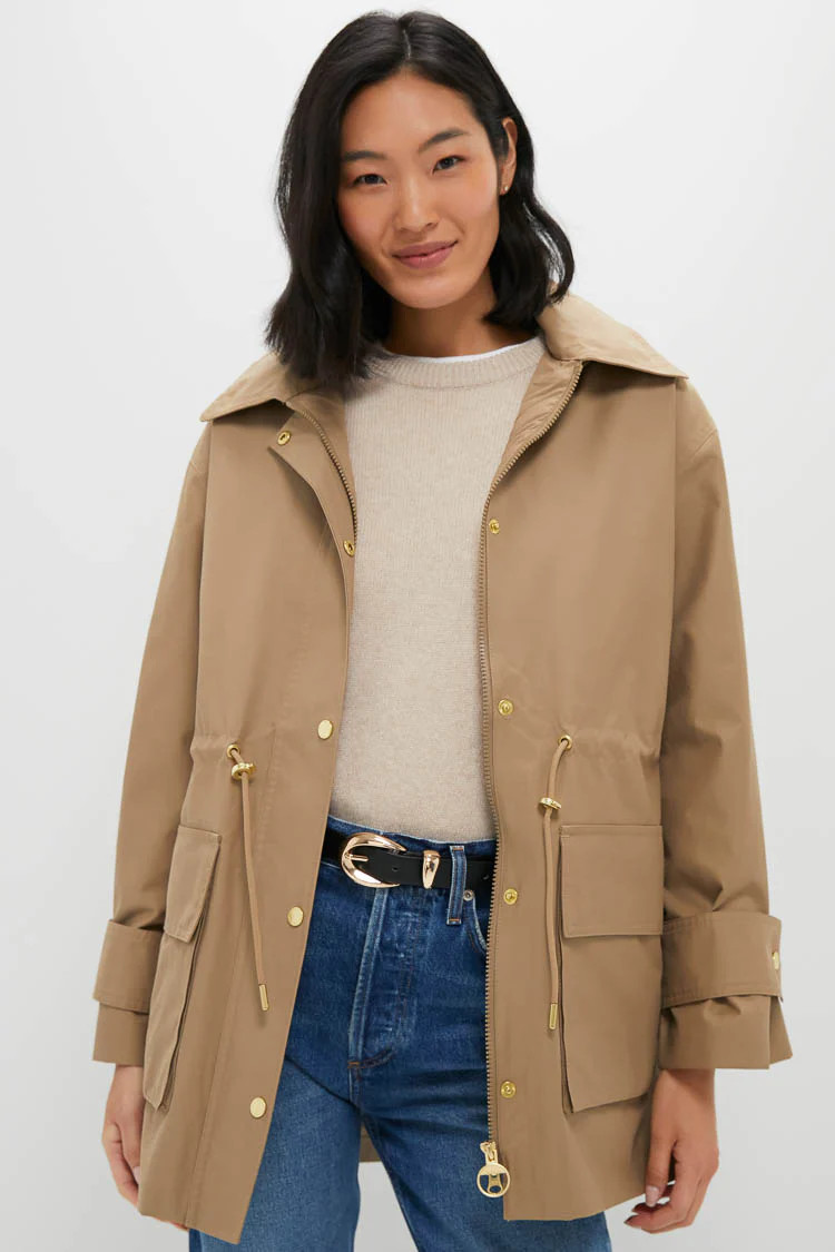 Military Brown Fallyn Showerproof Jacket | Tuckernuck (US)