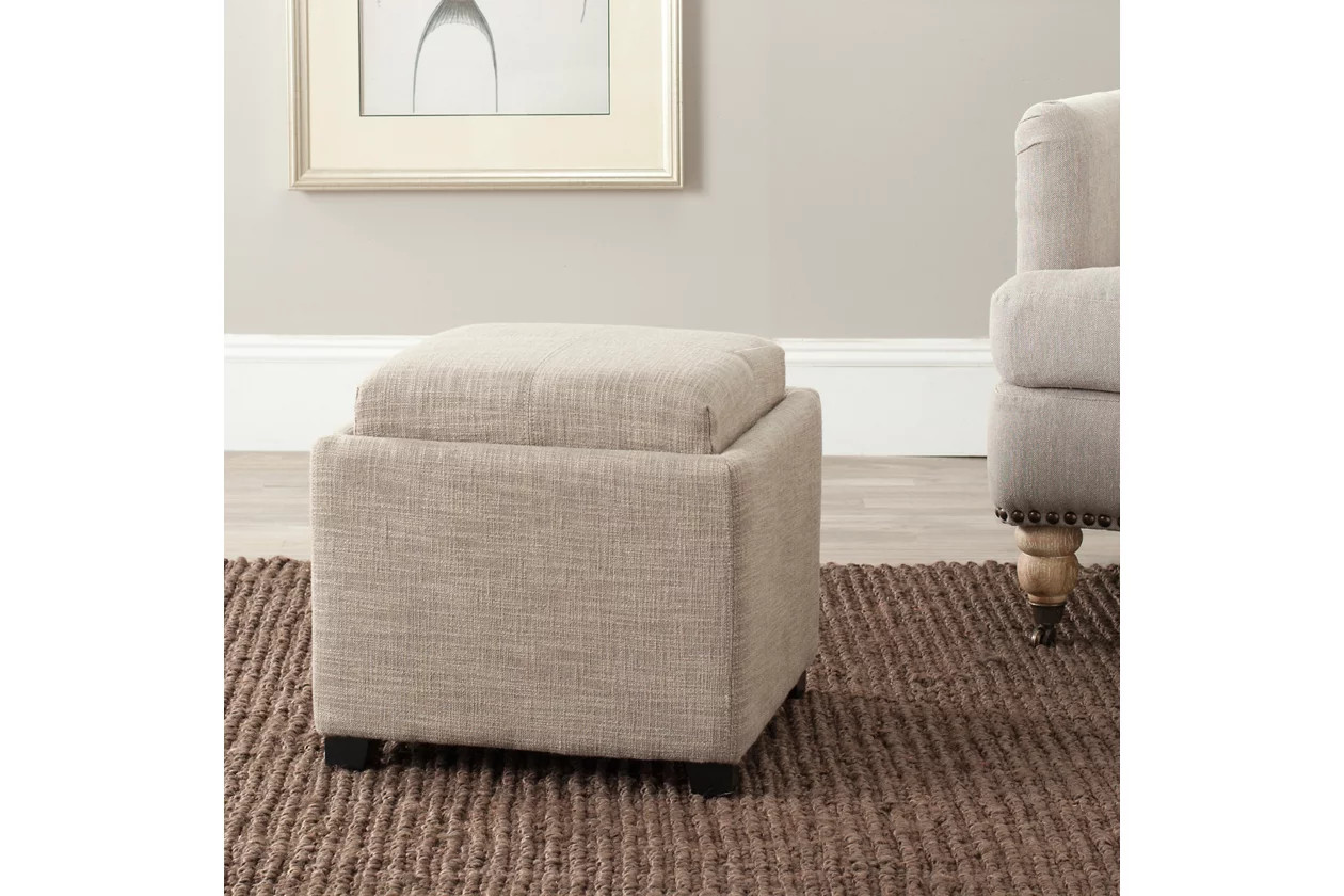 Safavieh Harrison Single Tray Ottoman | Ashley Homestore