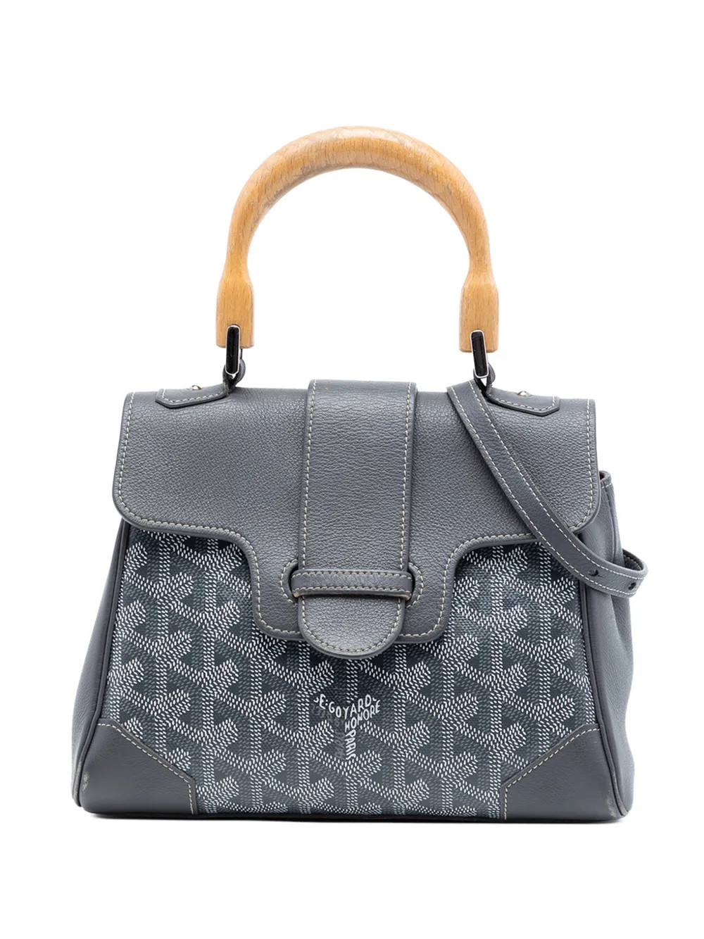 Goyard Pre-Owned 2019 Mini Goyardine Saigon Souple satchel - Grey | Farfetch Global