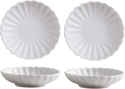 Gaolinci 3.5 Inches Flower Shape Ceramic Sauce Dish,Mini Side Seasoning Dish,Condiment Dishes/Sus... | Amazon (US)
