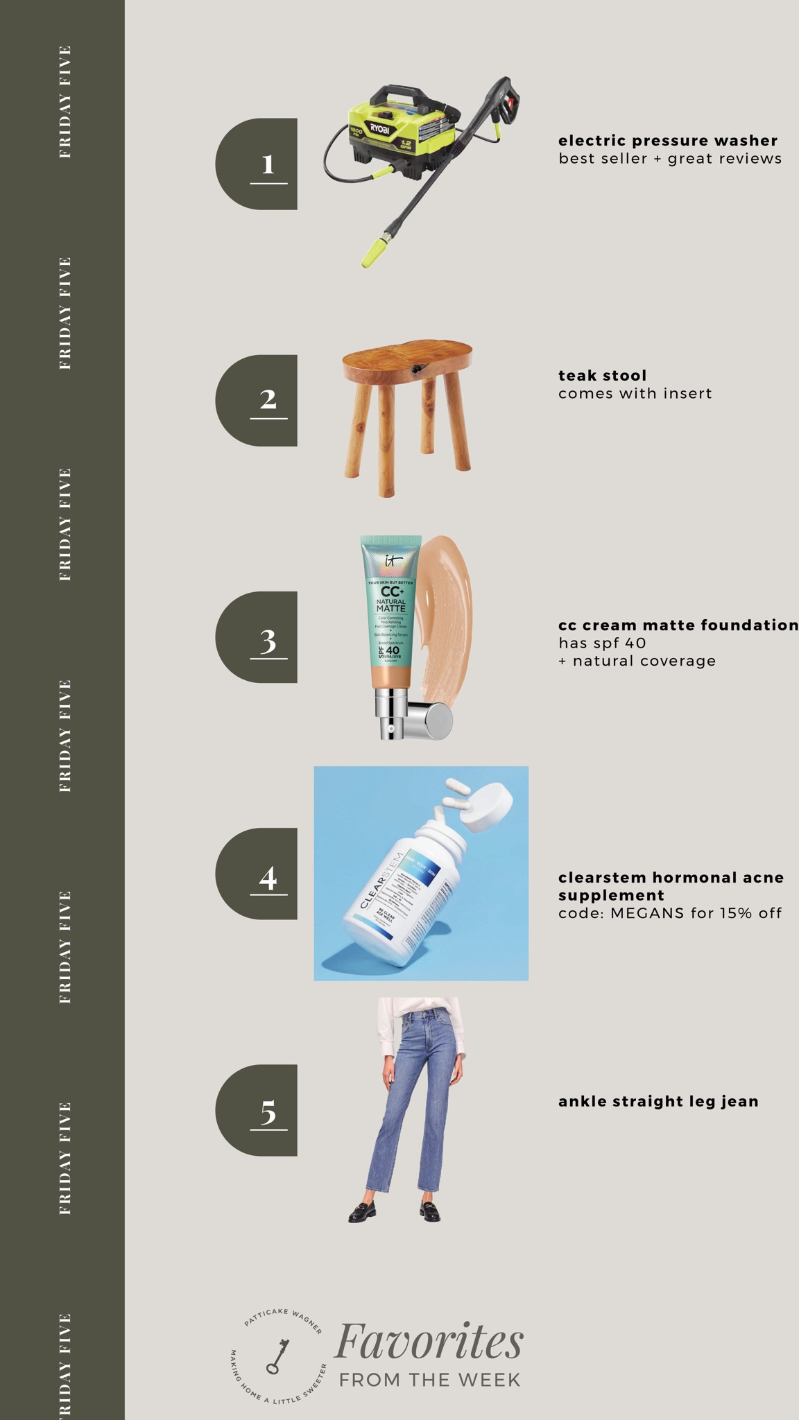 Friday Five: your favorites from the week. The Skylight Calendar was also a favorite but I can’t link on LTK. See my IG highlight for my discount code + link if you’re interested!

#LTKHome #LTKStyleTip