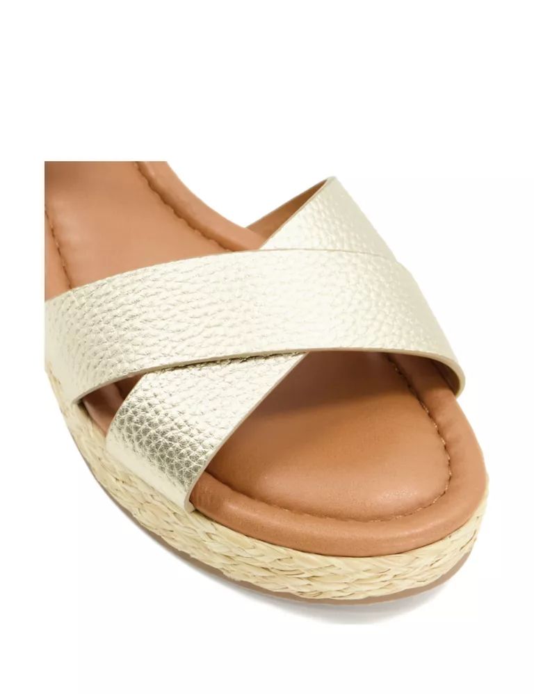 Leather Ankle Strap Wedge Sandals | Marks & Spencer (UK)