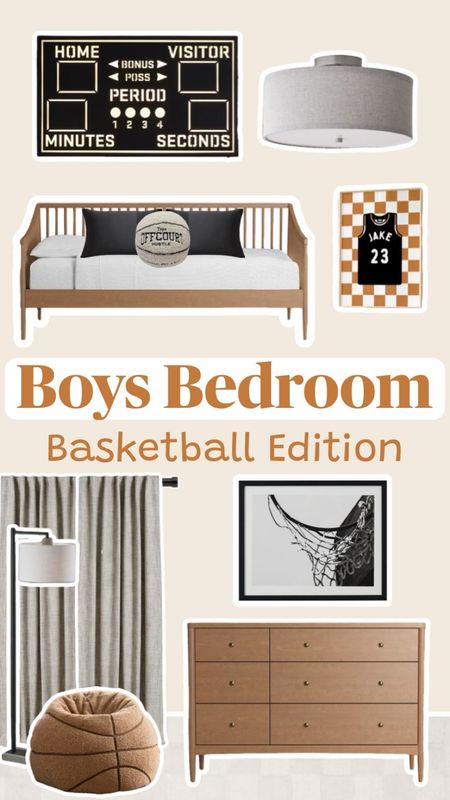 Boys Basketball Themed Bedroom #boysroom #boysroomdecor #basketball #basketballbedroom #basketballroom #basketballwallart #sportsbedroom #sportsplayroom #boys

#LTKfamily #LTKkids #LTKhome