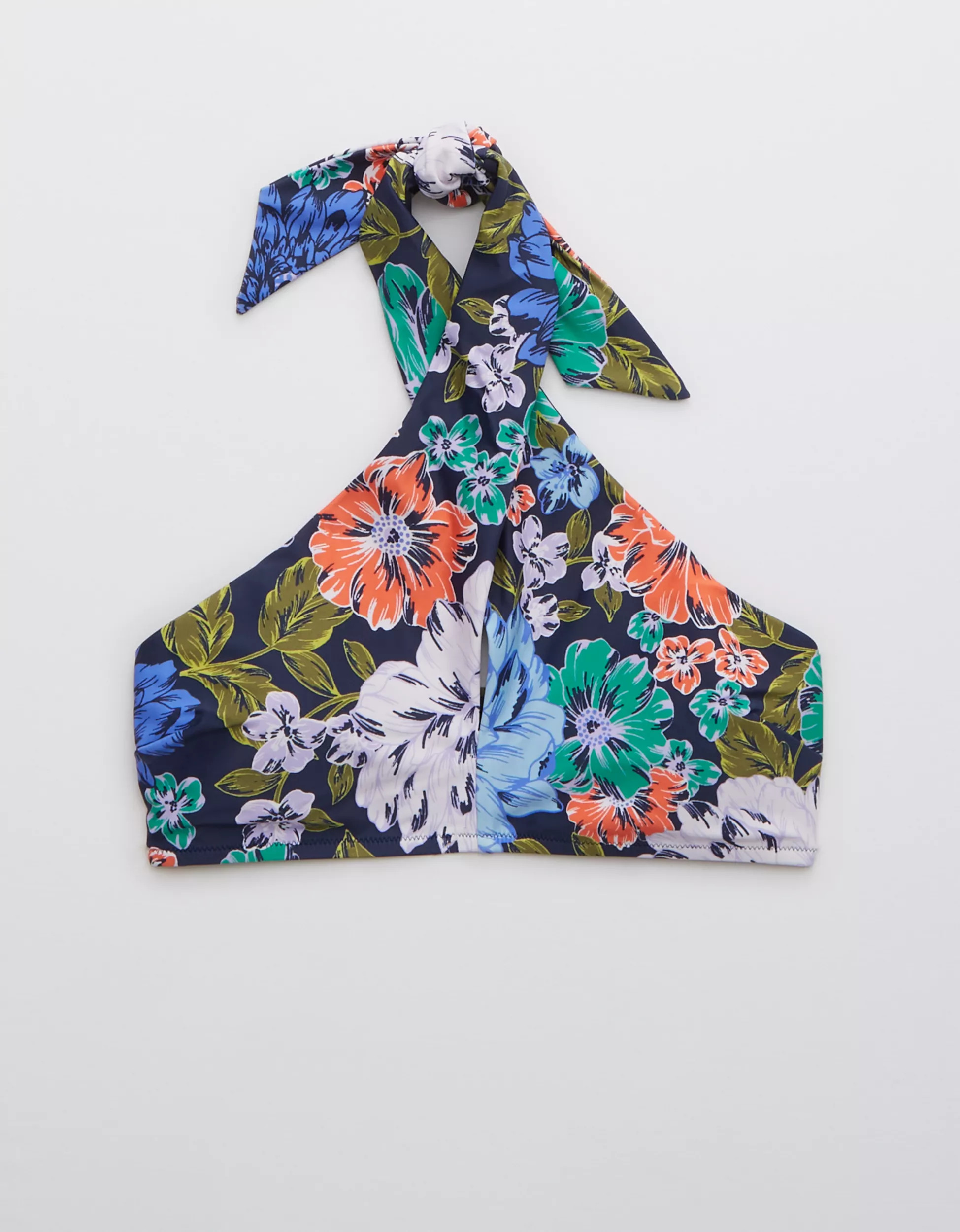 Aerie Crossover Keyhole Halter Bikini Top | American Eagle Outfitters (US & CA)