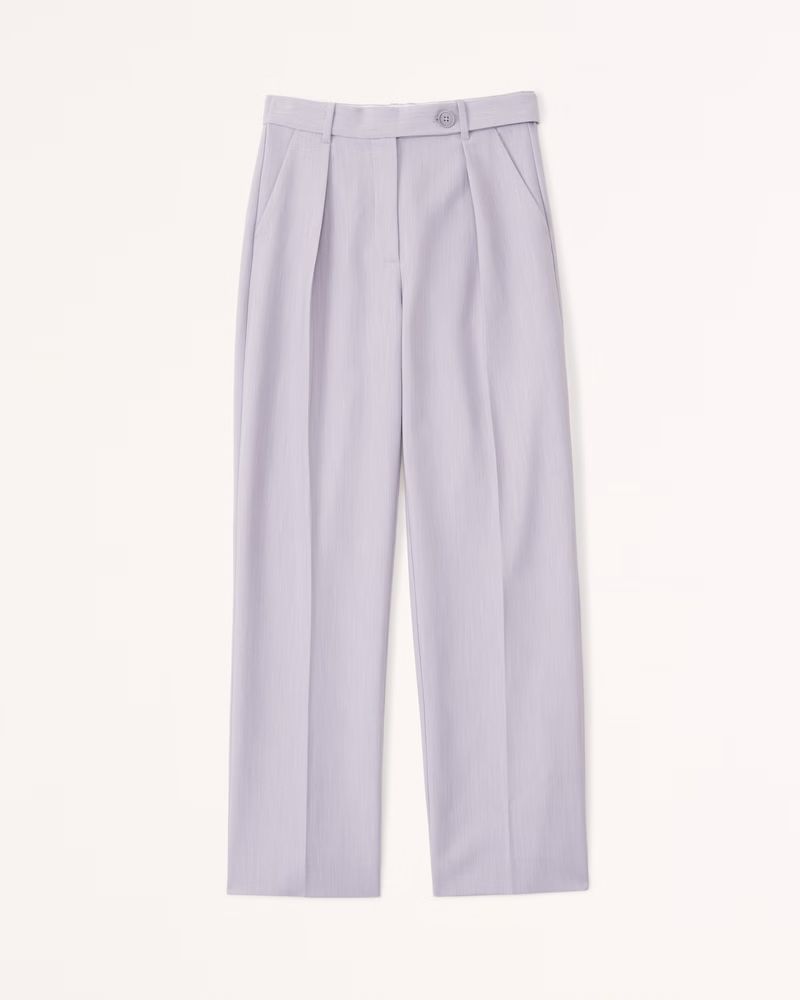 Belted Tailored Pant | Abercrombie & Fitch (US)