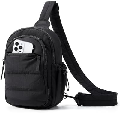 BAGSMART Small Sling Bag for Women, Puffer Crossbody Bag Hobo Handbag | Amazon (US)