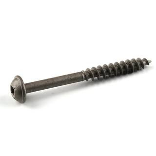 #14 2-1/2 in. Internal Square Round-Head Self-Drilling Screws (125-Pack) | The Home Depot