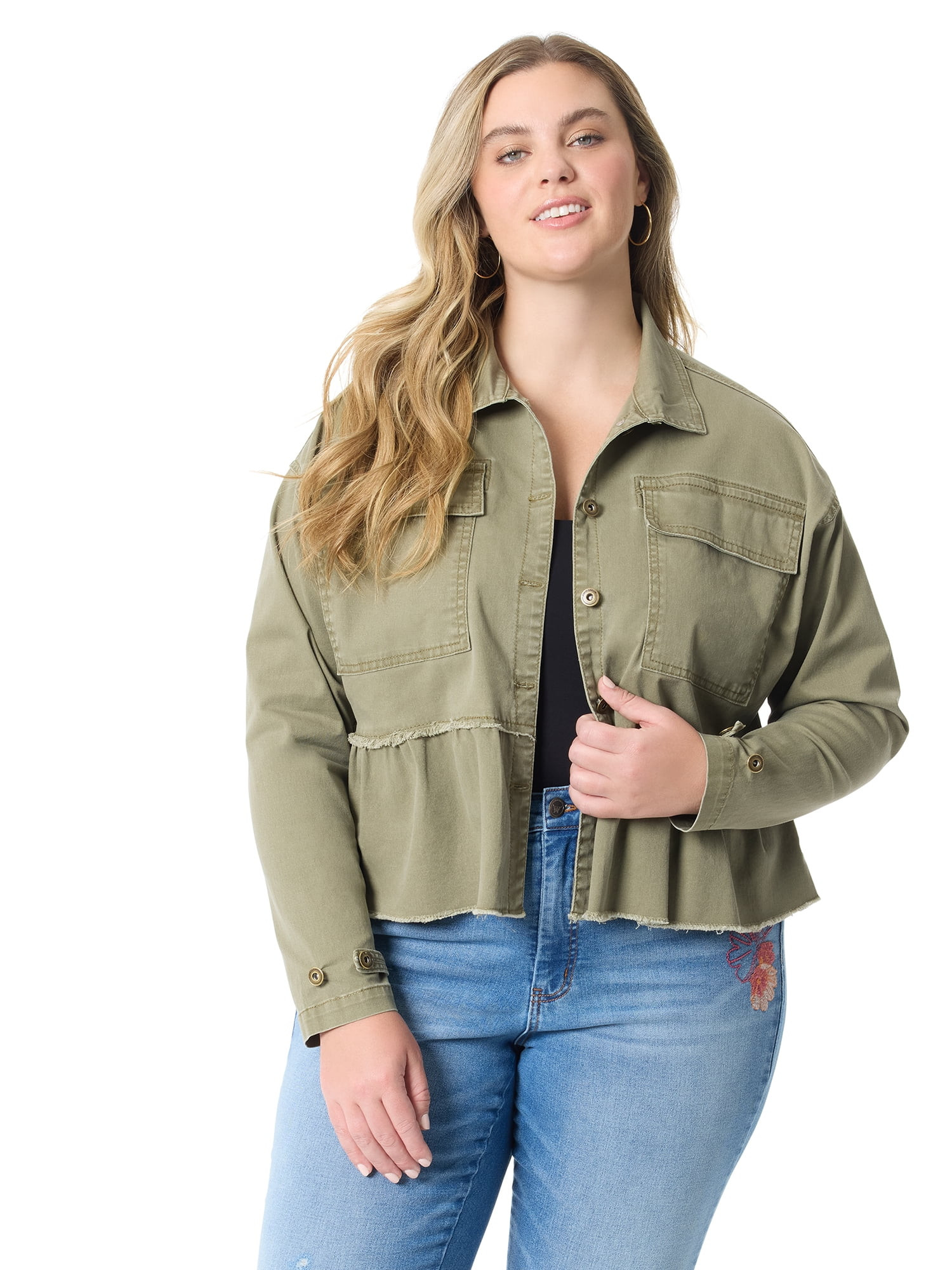 Jessica Simpson Women's and Women's Plus Swing Utility Jacket XS-4X | Walmart (US)