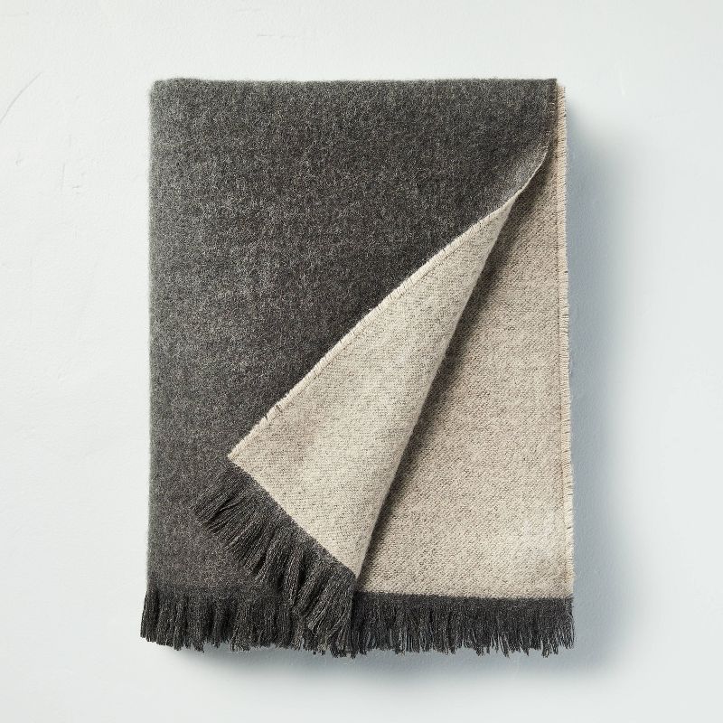 Faux Mohair Fringe Woven Throw Blanket - Hearth & Hand™ with Magnolia | Target