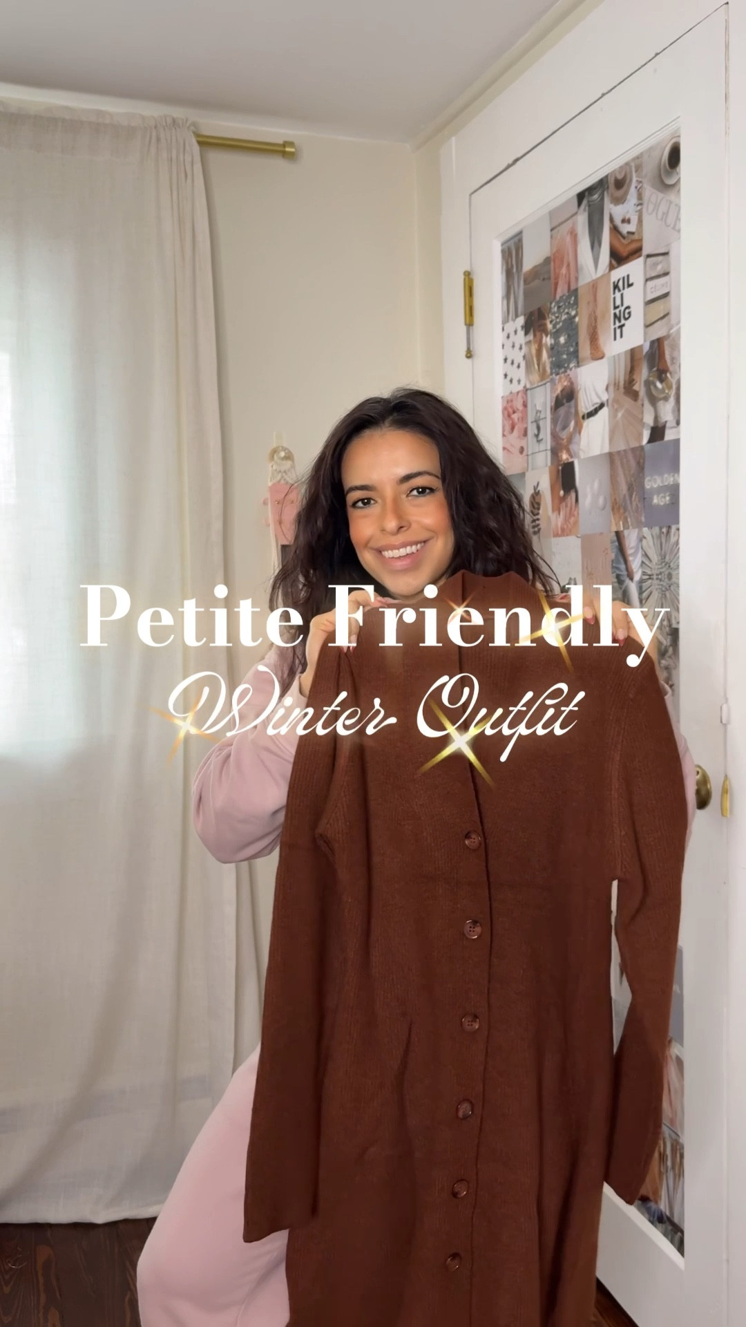 Petite friendly outfit idea for winter from Amazon! This sweater dress is a great length for petites especially if you plan to wear it for work! The boots also come in black and the fleece tights with hearts would be so cute for Valentine’s Day! All true to size and size small. Dress is available in multiple colors 

#LTKPetite #LTKFindsUnder50 #LTKgrwm