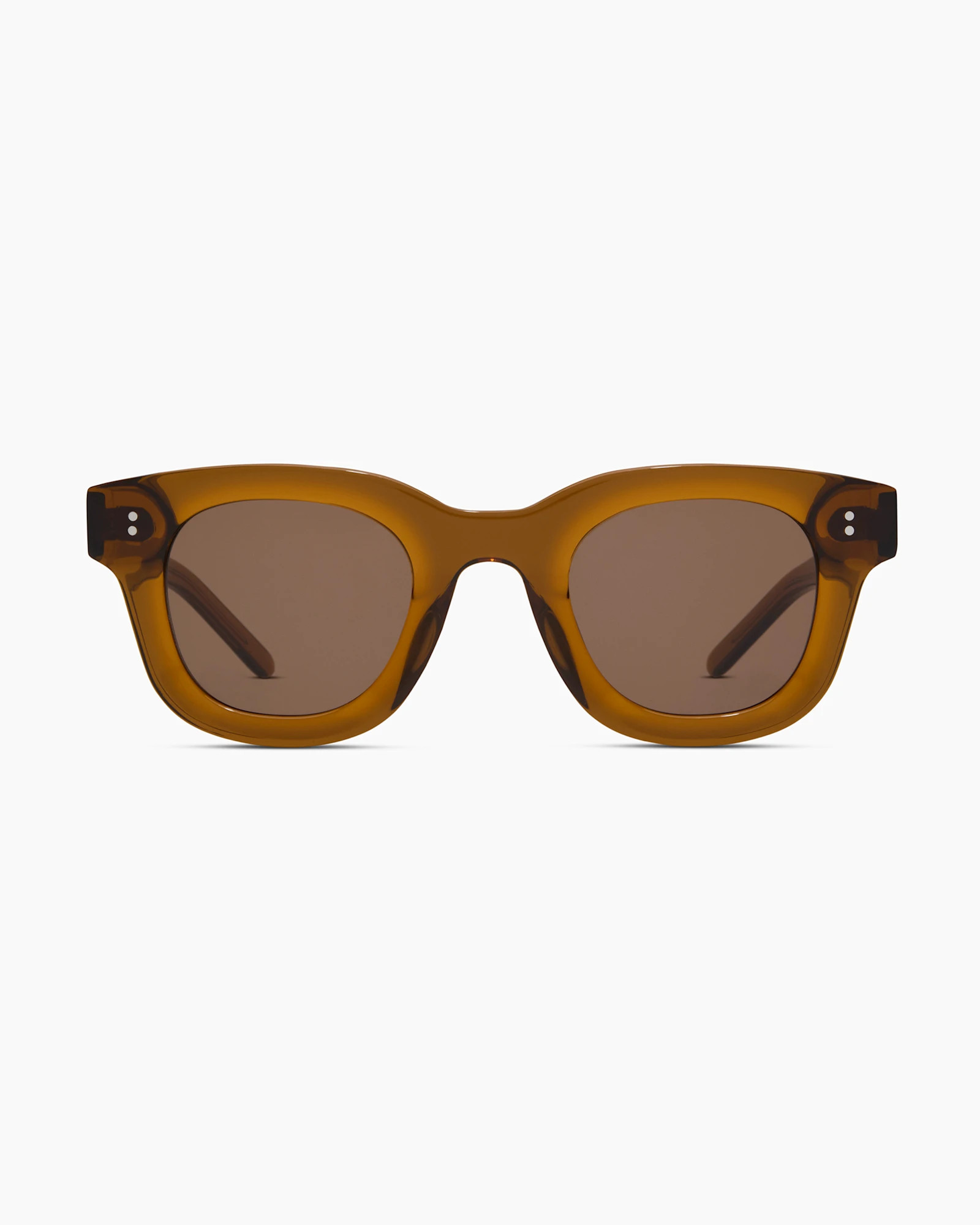 Aspen Polarized Acetate Sunglasses in Clear Spice with Brown lens | Quince