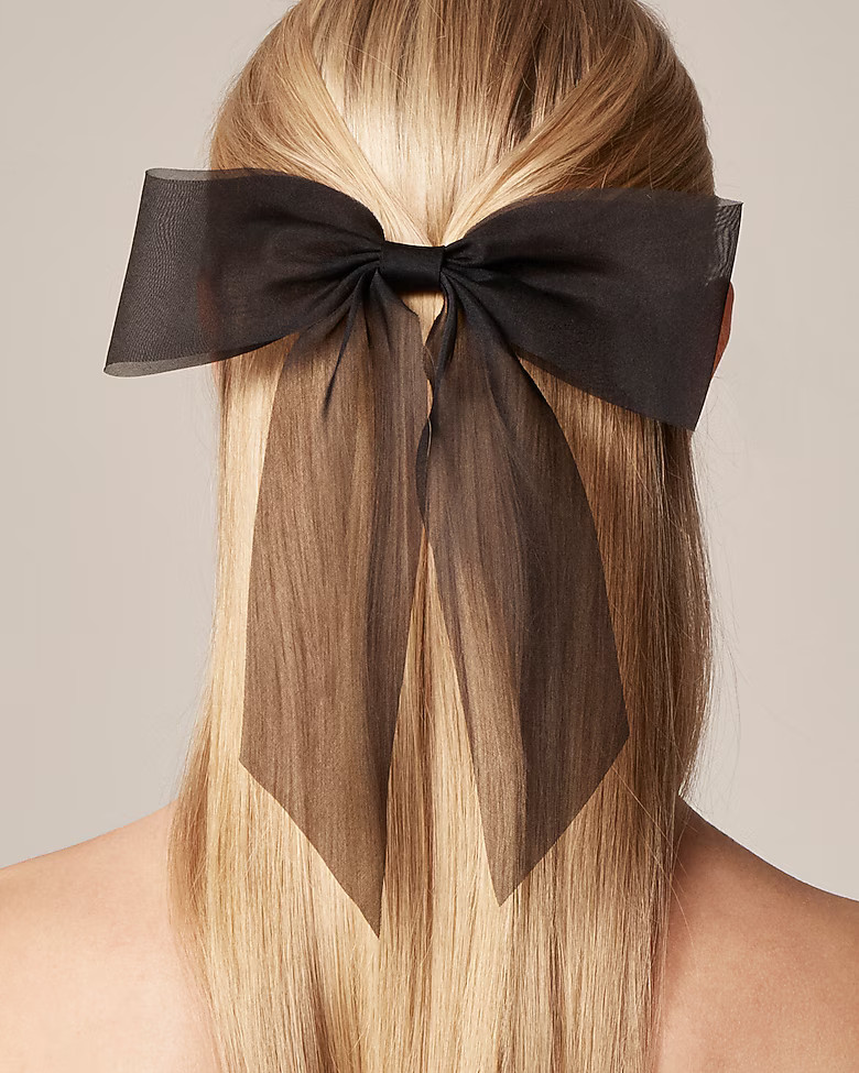 Organza bow hair clip | J. Crew US