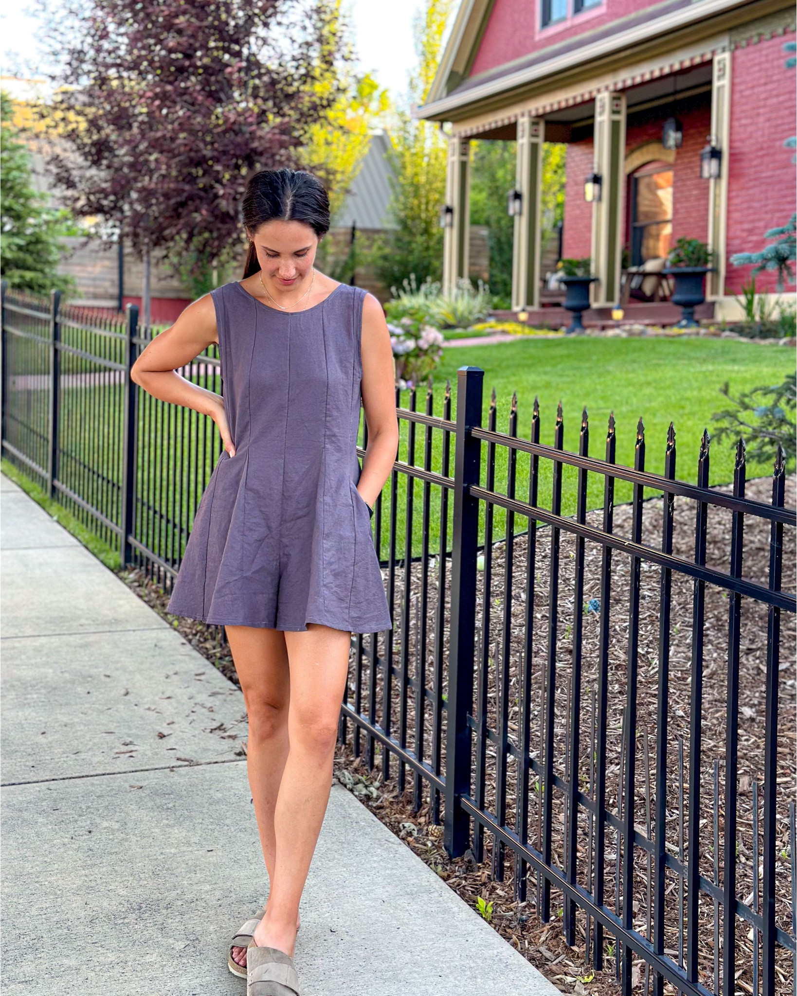 Hollyhock Romper sewing pattern