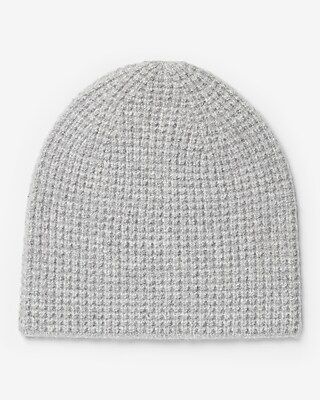 Wool-Blend Waffle Knit Beanie | Express