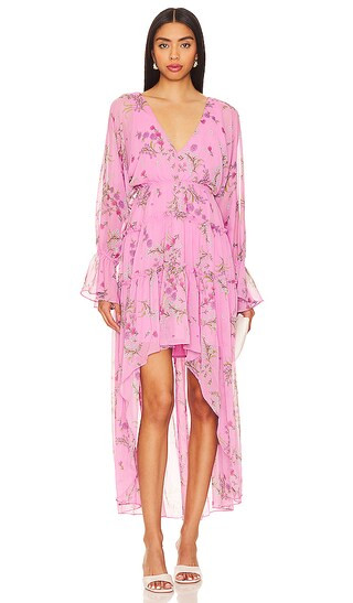 Sol Dress in Purple | Long Sleeve Floral Dress With Sleeves Long Sleeve Pink Dress With Sleeves  | Revolve Clothing (Global)
