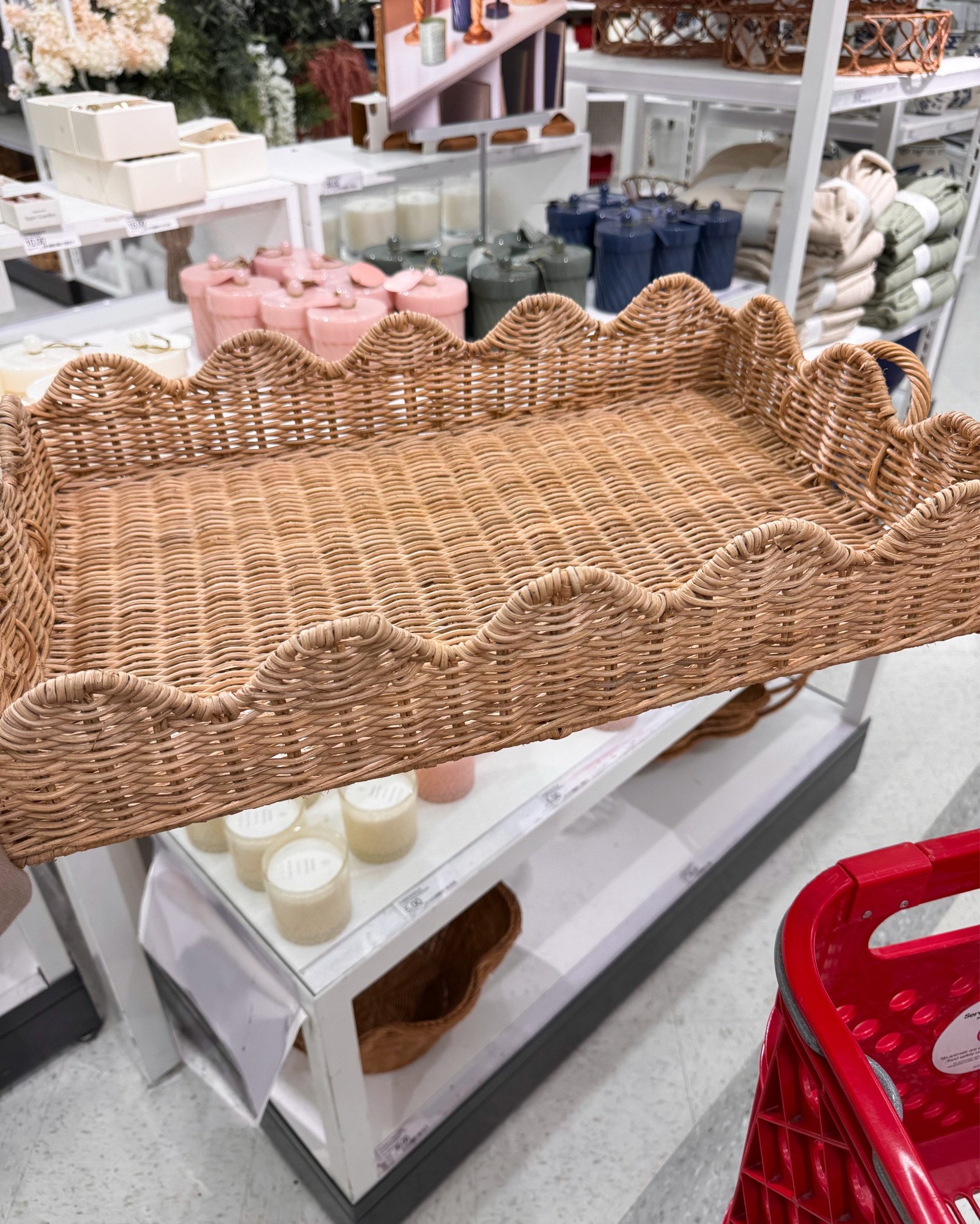 scalloped tray and baskets 

target finds, target home decor, spring decor 

#LTKHome #LTKFindsUnder50