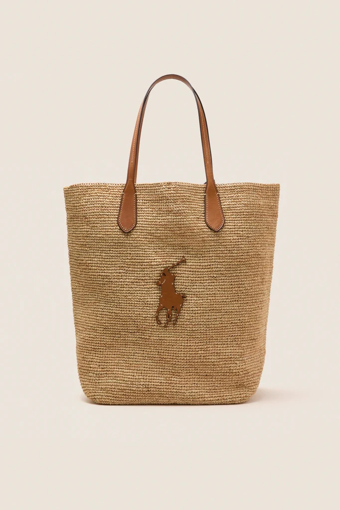 Natural Cuoio Raffia Tote | Tuckernuck (US)