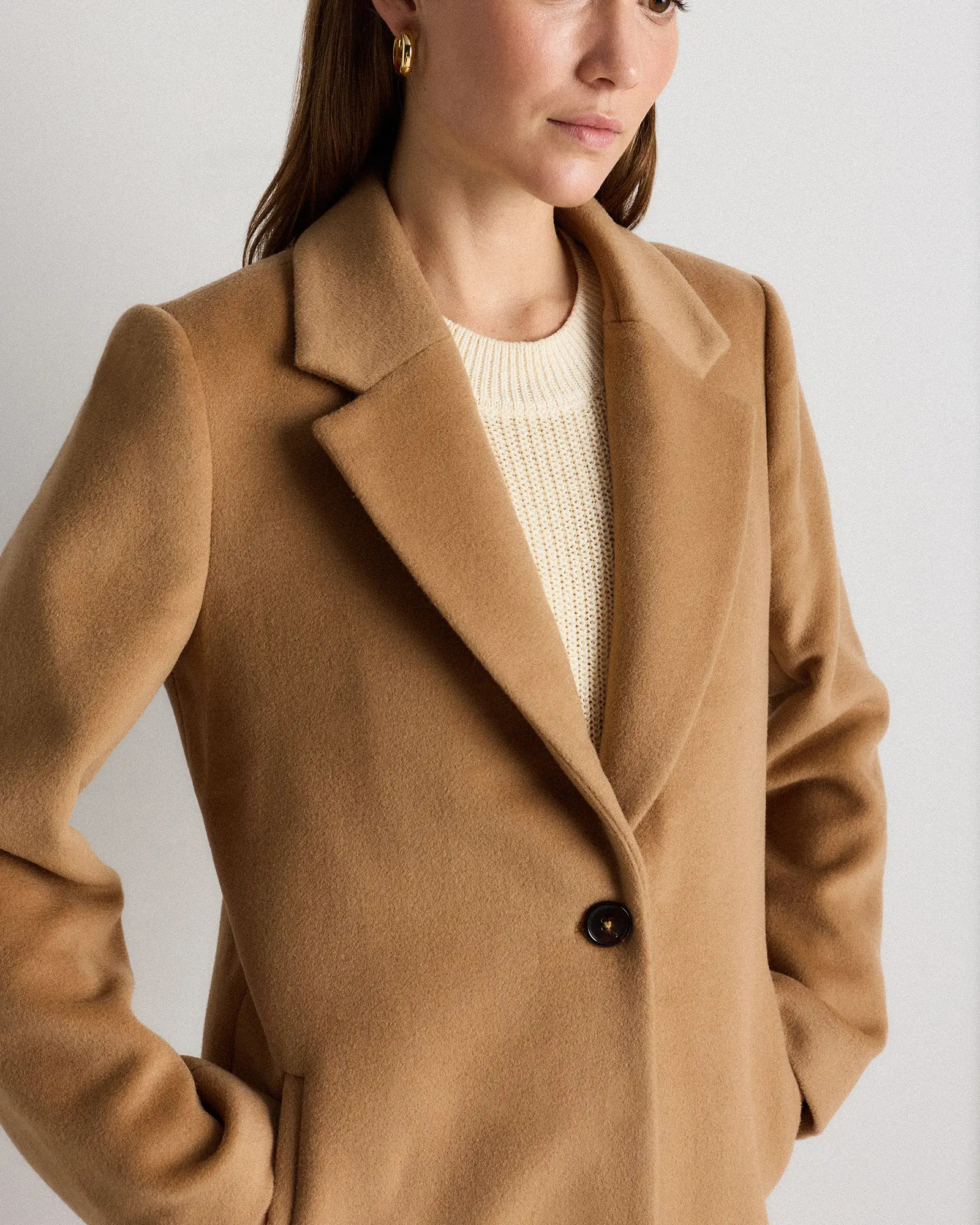 Wool Cashmere Classic Single-Breasted Coat | Quince