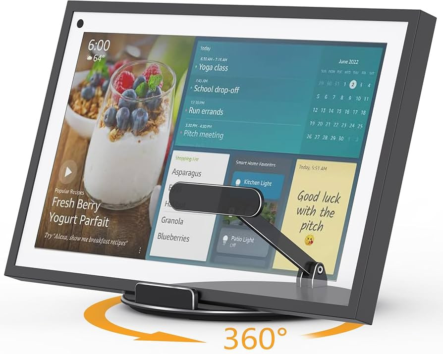 Swivel and Tilt Stand Compatible with Echo Show 15 (1st, 2nd Gen)/ 21, Supports Portrait and Land... | Amazon (US)