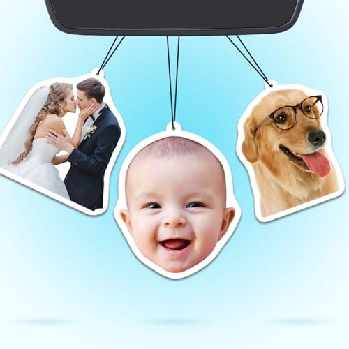 Custom Air Fresheners with Picture - Personalized Double Sided Photo Air Freshener, Customized Ai... | Amazon (US)