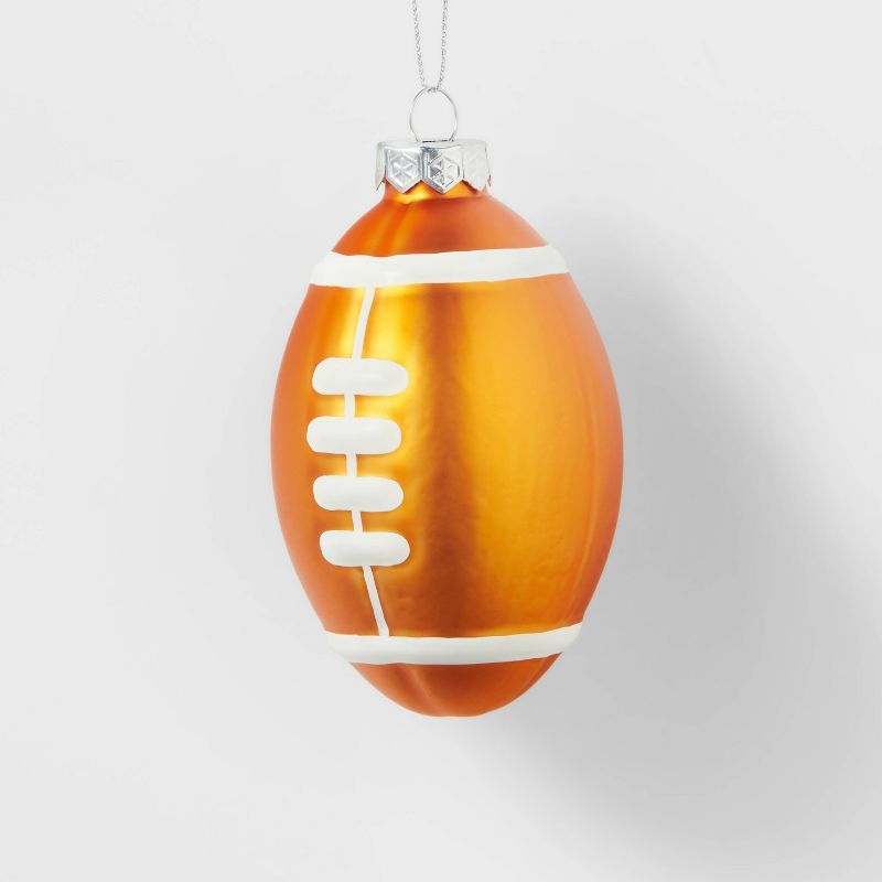 Glass Football Christmas Tree Ornament - Wondershop™ | Target