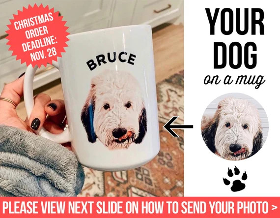 ARRIVES AFTER CHRISTMAS  Dog Mug Personalized with your | Etsy | Etsy (US)