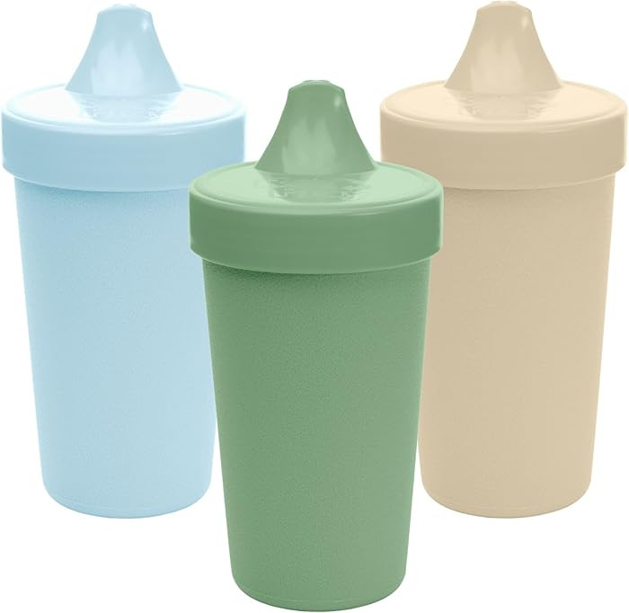 Re-Play Spill-Proof Sippy Cups for Toddlers - Kids Reusable 10 Oz Set of 3, Dishwasher & Microwav... | Amazon (US)
