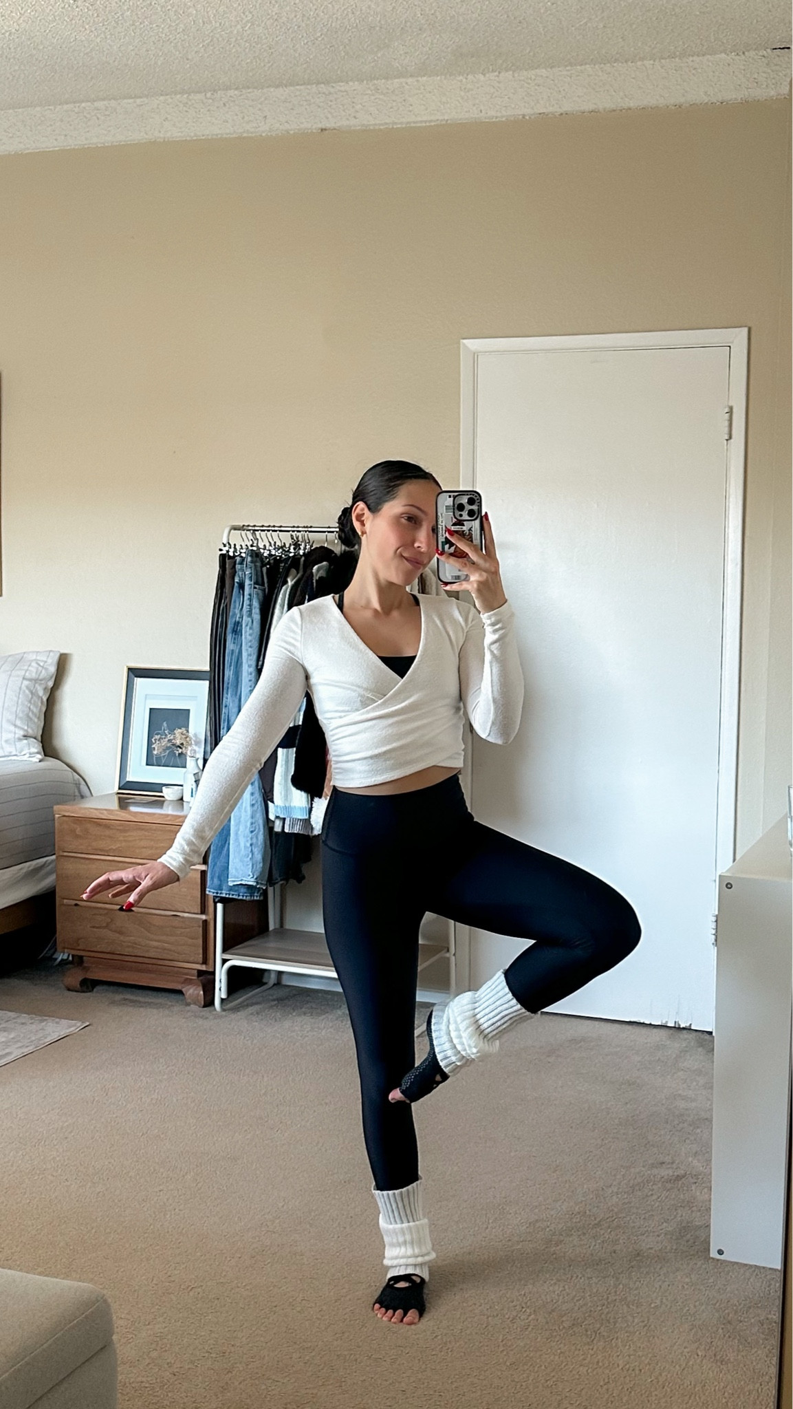 ballet core pilates princess 🤍 wrap top | leg warmers | workout outfit | yoga outfit | pilates outfits

#LTKFind #LTKstyletip #LTKfit