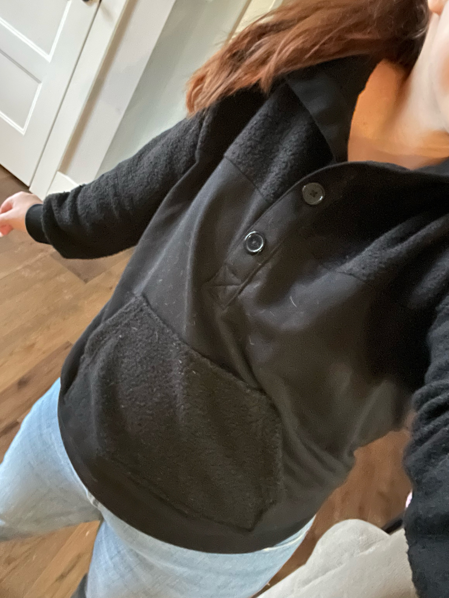 Jeans, jacket; Sherpa, fleece, denim, holiday errands outfit, mom outfit

#LTKstyletip #LTKfindsunder100 #LTKmidsize