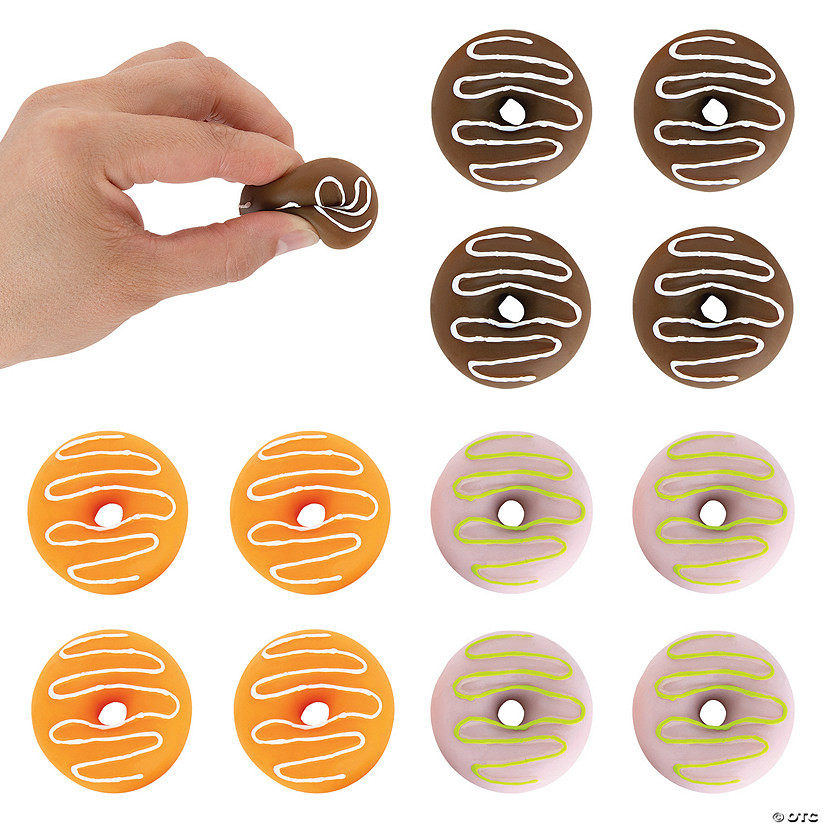 Mini Donut Mochi Squishies - 12 Pc. | Oriental Trading Company