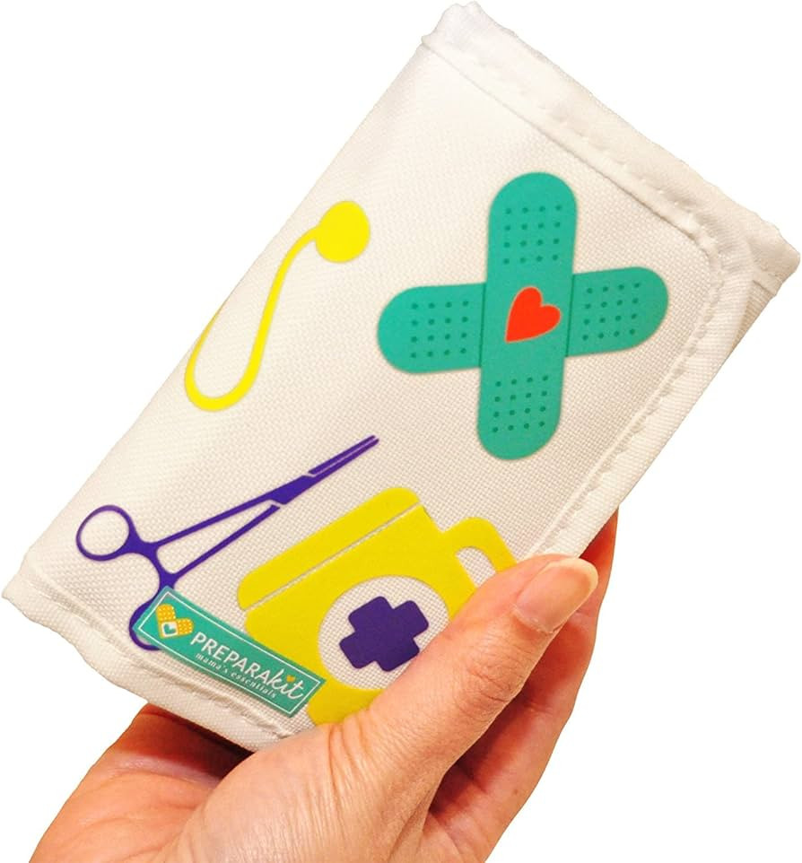 PreparaKit Small Compact First Aid Kit for Kids - Perfect for Travel, Home, Car - Fits Easily in ... | Amazon (US)