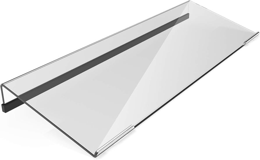 Acrylic Tilted Computer Keyboard Stand for Ergonomic Typing, Keyboard Tray Holder with Silicone N... | Amazon (US)
