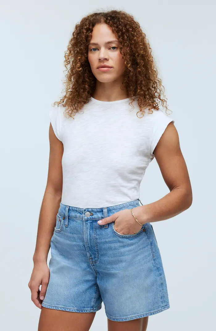 The Perfect Vintage High Waist Mid Length Denim Shorts | Nordstrom