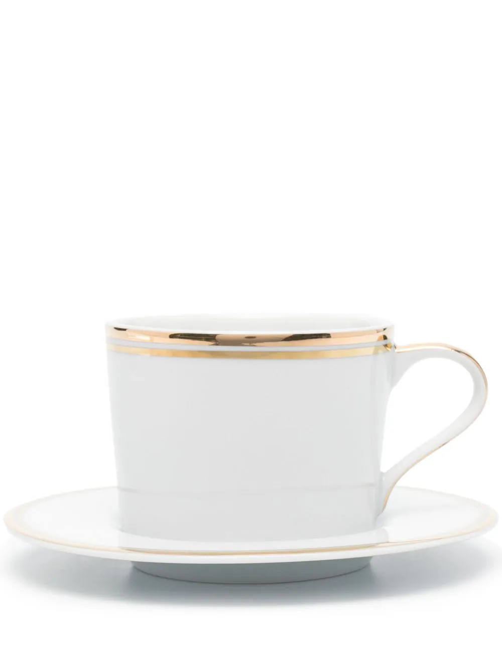 Ralph Lauren Home Wilshire porcelain tea cup and saucer - White | Farfetch Global