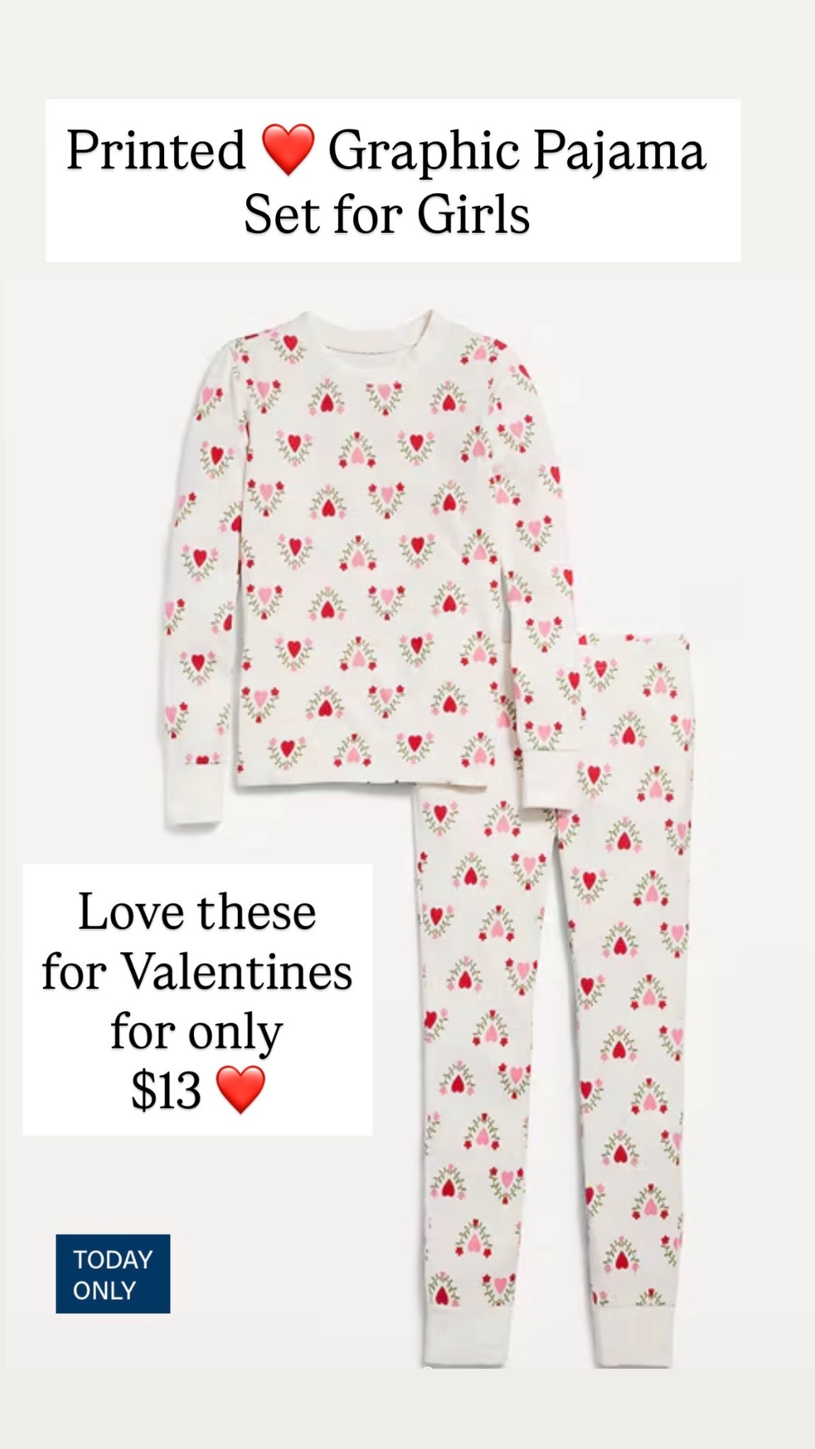 Valentine pajamas for girls are $13

#LTKSaleAlert #LTKValentine #LTKKids