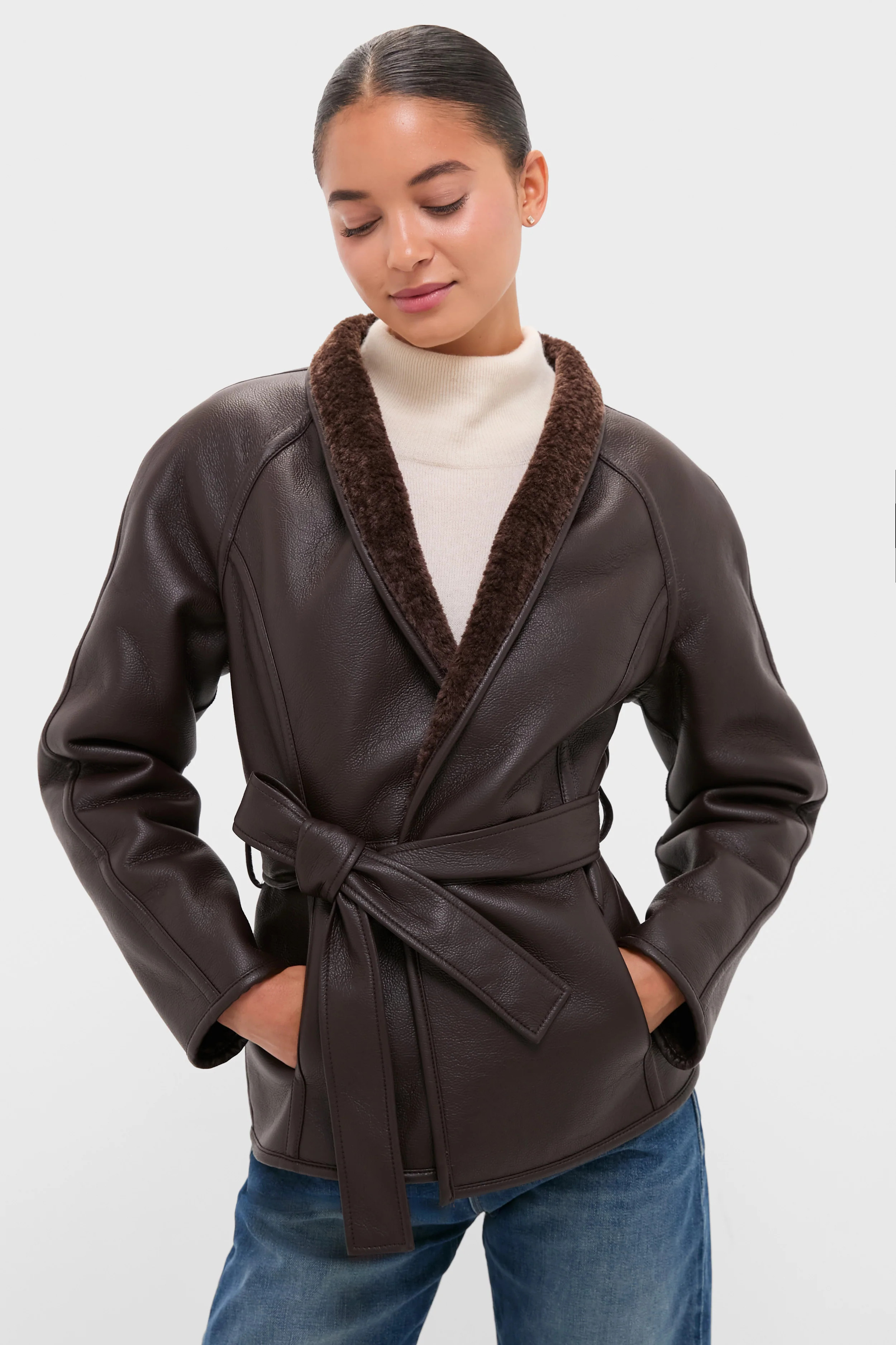 Reversible Marron Fur Coat | Tuckernuck (US)
