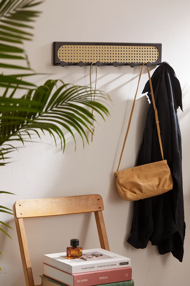 Mabelle Rattan Wall Multi-Hook | Urban Outfitters (US and RoW)
