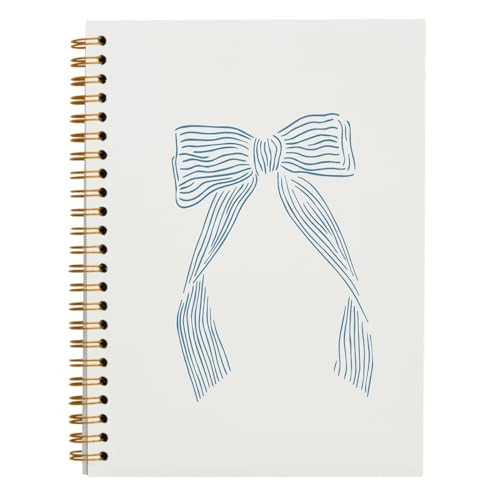 Bow Notebook Journal, Retro Bowknot Bow Spiral Notebook, Coastal Granddaughter Aesthetic College ... | Amazon (US)