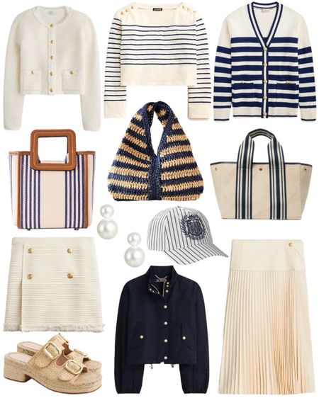 Preppy outfits and striped summer outfit ideas. Love these striped bags! 

#LTKitbag #LTKstyletip #LTKSeasonal
