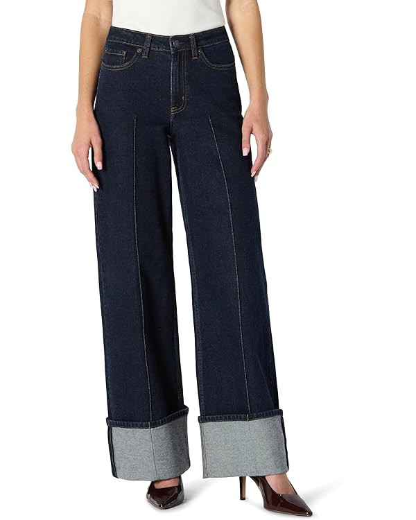 Amazon Essentials (Demi's Pick) Women's High-Rise Wide Leg Cuffed Jean | Amazon (US)