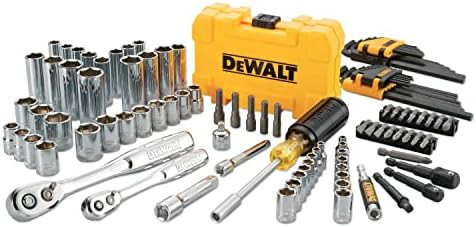 DEWALT Mechanics Tools Kit and Socket Set, 1/4" & 3/8" Drive, SAE, 108-Piece (DWMT73801) | Amazon (US)