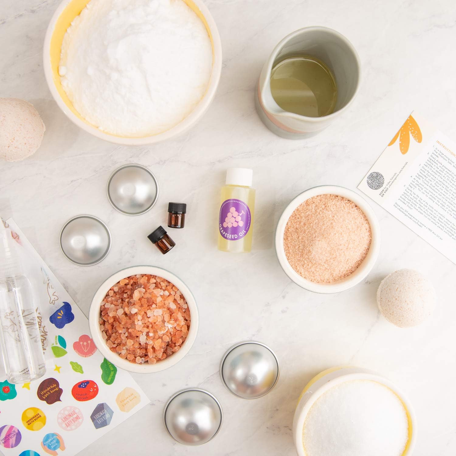 50% Off Flash Sale! Essential Oil Bath Bomb DIY Kit, Makes 15 Luxe Bath Bombs with Everything You... | Amazon (US)