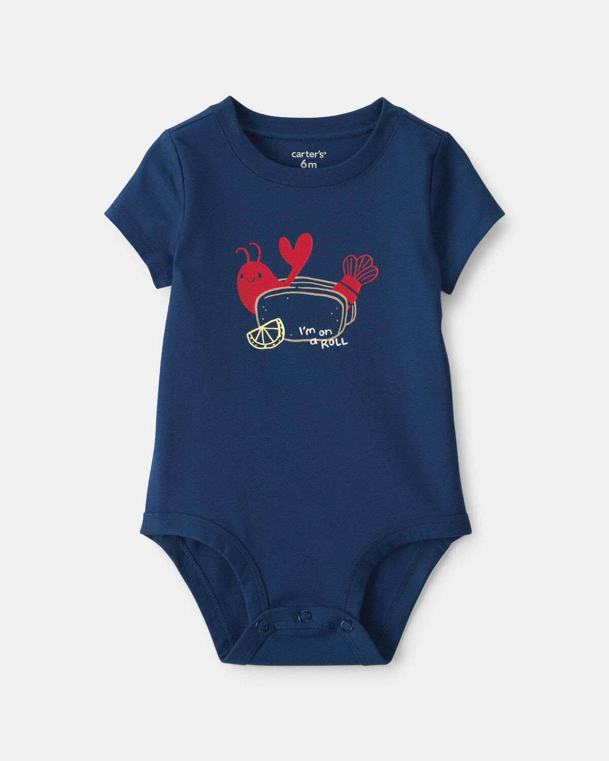 Baby Lobster Graphic Bodysuit - Blue | Carter's Inc