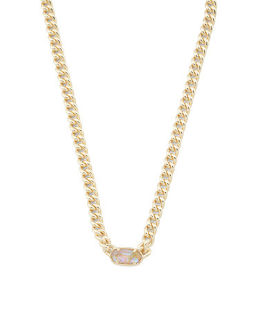 Gold Iridescent Abalone Grier Pendant Necklace | TJ Maxx