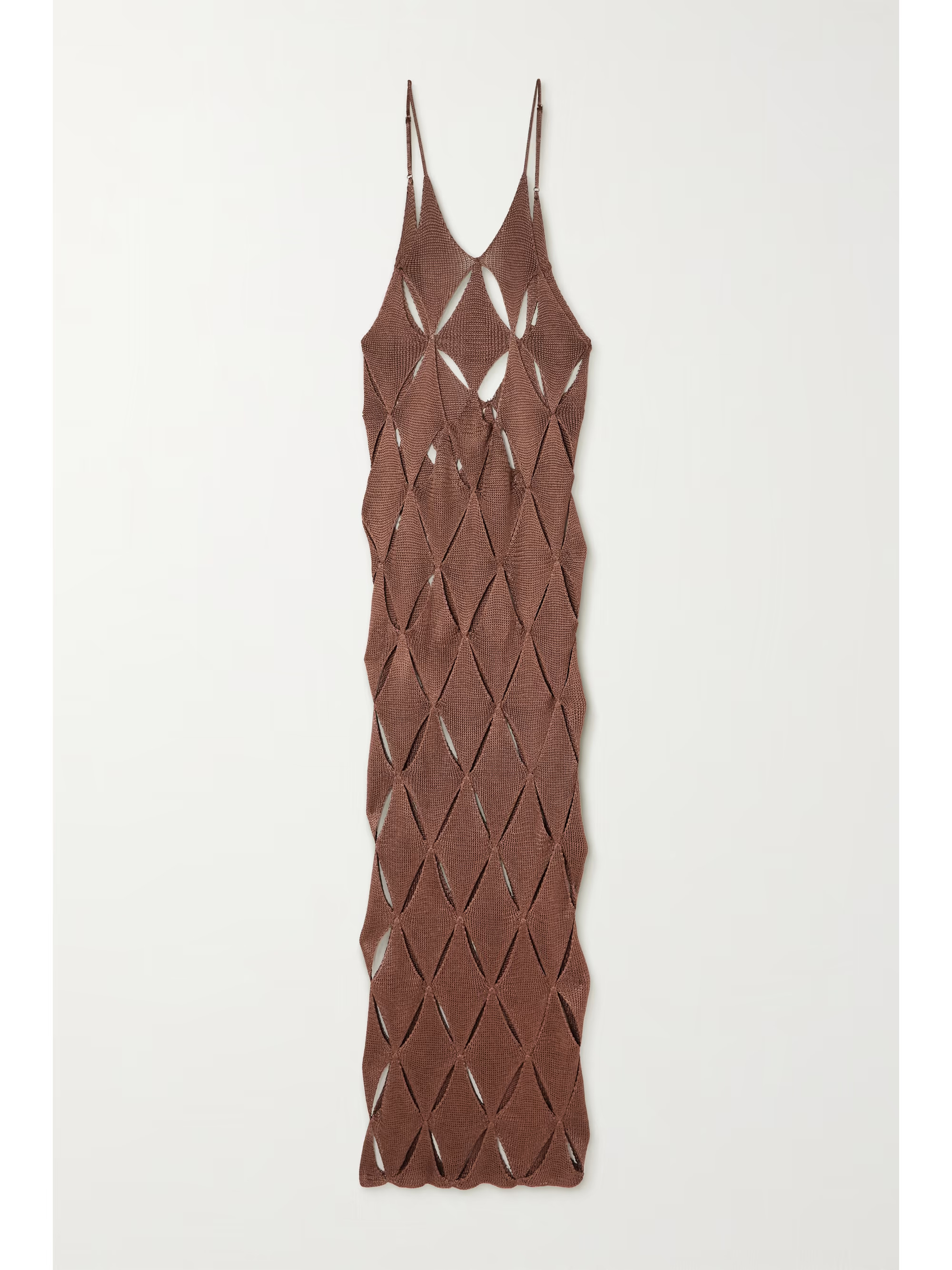 First Argyle cutout knitted maxi dress | NET-A-PORTER (US)