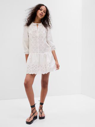 Eyelet Mini Dress | Gap (US)